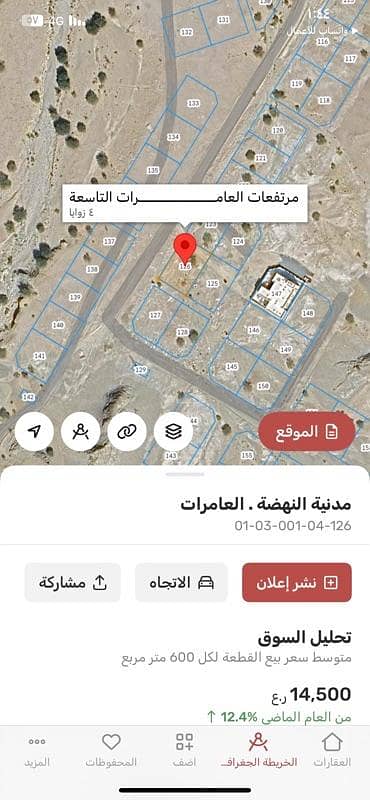 ارض سكنية  للبيع في العامرات، مسقط - أرض سكنية للبيع في الغمار، مسقط