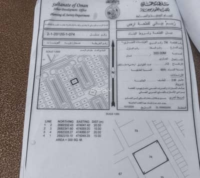 ارض سكنية  للبيع في صحار، الباطنة - أرض سكنية للبيع في صُحار، الباطنة