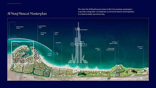1 Bedroom Flat for Sale in The Wave (Almouj), Muscat - 1 Bedroom Apartment For Sale The Wave (Almouj) Muscat