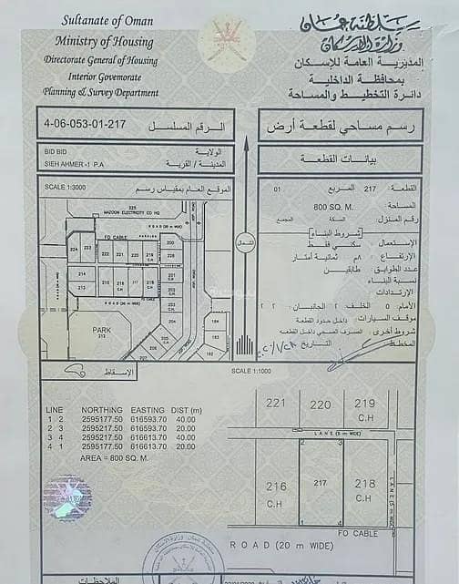 Residential Land For Sale in Bidbid, Al Dakhiliya