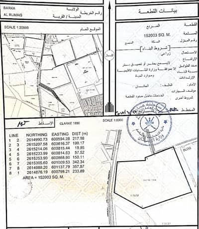 Residential Land for Sale in Barka, Al Batinah - Residential Land For Sale in Barka, Al Batinah