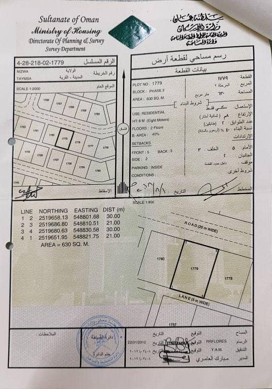 Residential Land For Sale in Nizwa, Al Dakhiliya