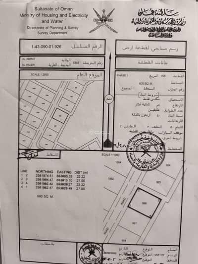 ارض سكنية  للبيع في العامرات، مسقط - أرض سكنية للبيع في الأمارات، مسقط