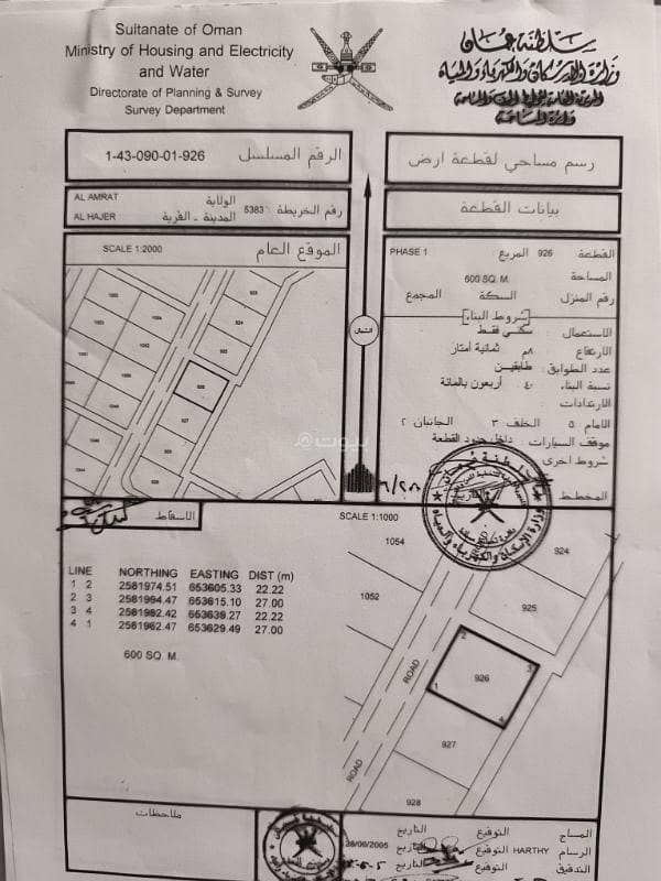 أرض سكنية للبيع في الأمارات، مسقط أرض سكنية للبيع في الأمارات، مسقط