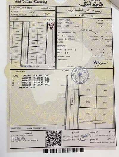 Residential Land for Sale in Al Maabilah, Muscat - Residential Land For Sale in Al Maabilah, Muscat