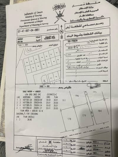 ارض سكنية  للبيع في مرباط، ظفار - أرض سكنية للبيع في مرباط، ظفار