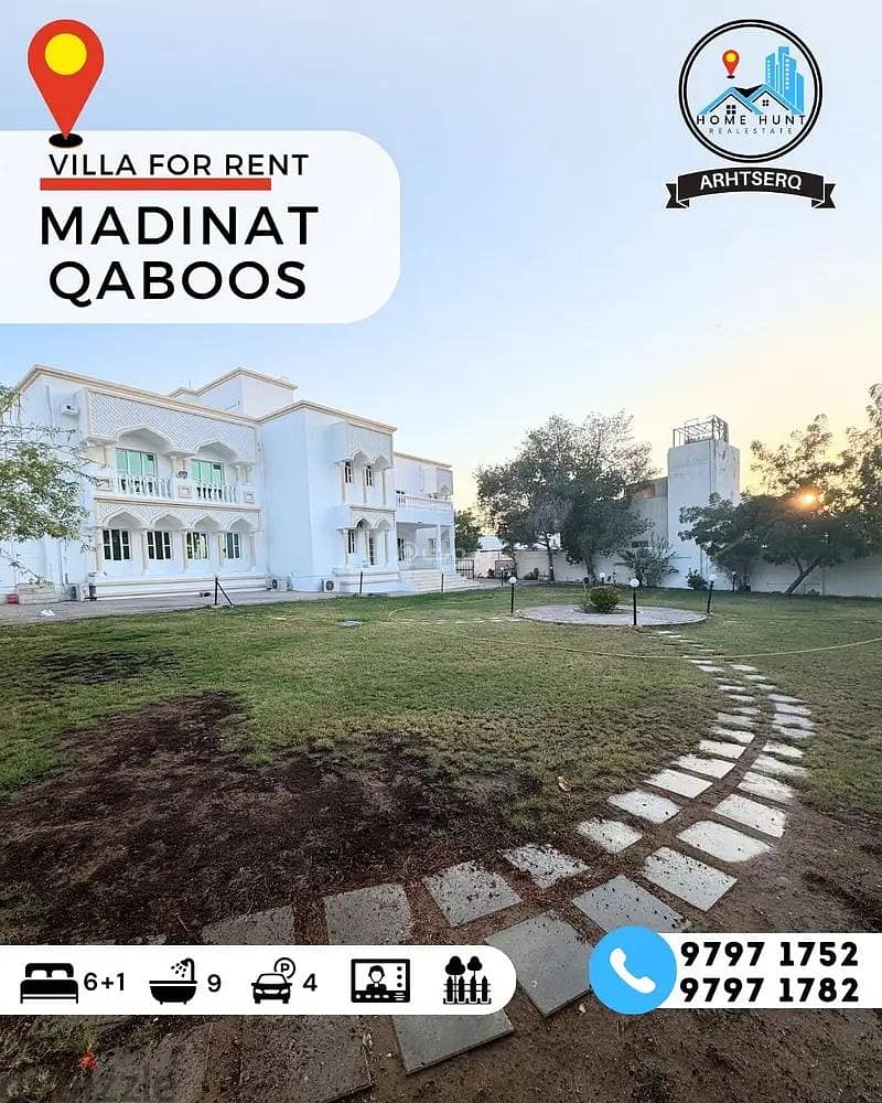 7 Bedrooms Villa For Rent in Madinat As Sultan Qaboos, Muscat
