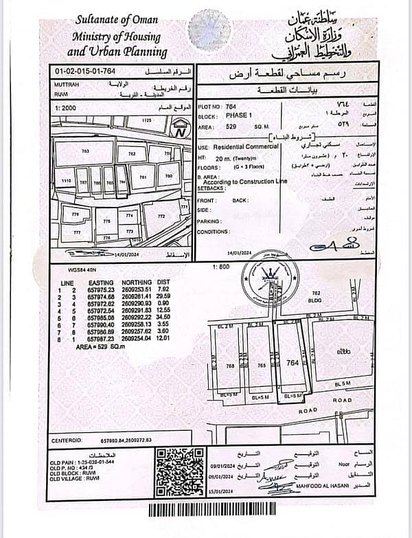Residential Land for Sale in Ruwi, Muscat