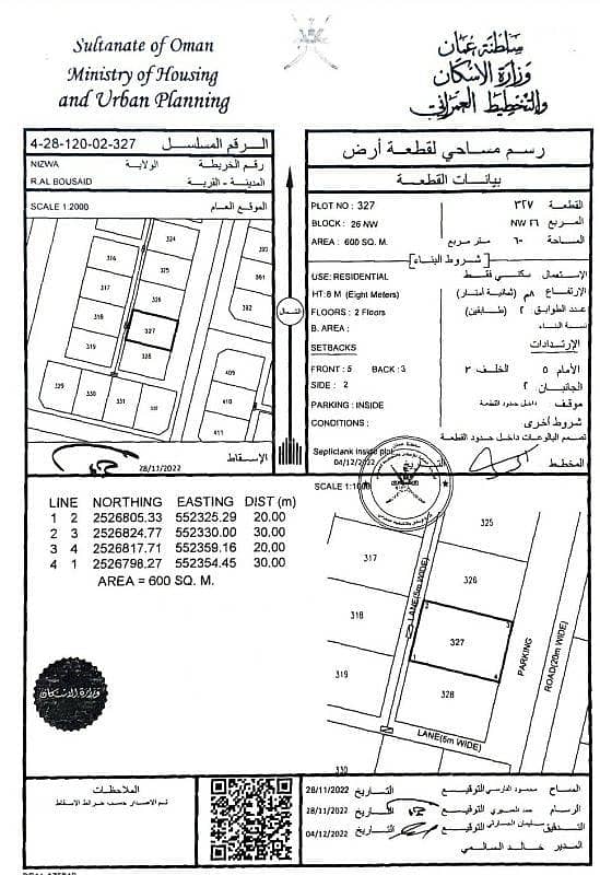 أرض سكنية للبيع في نizwa، الداخلية أرض سكنية للبيع في نizwa، الداخلية