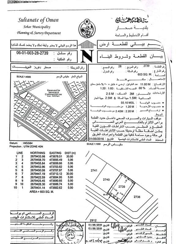 أرض سكنية للبيع في صحار، الباطنة أرض سكنية للبيع في صحار، الباطنة