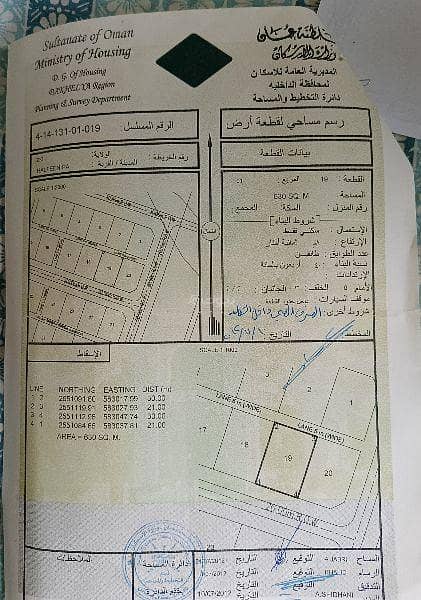 أرض سكنية للبيع في إزكي، الداخلية