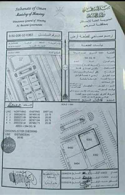 ارض سكنية  للبيع في البريمي، البريمي - أرض سكنية للبيع في البريمي