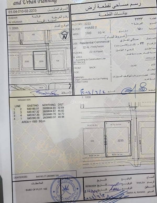 Residential Land For Sale in Al Khuwair, Muscat