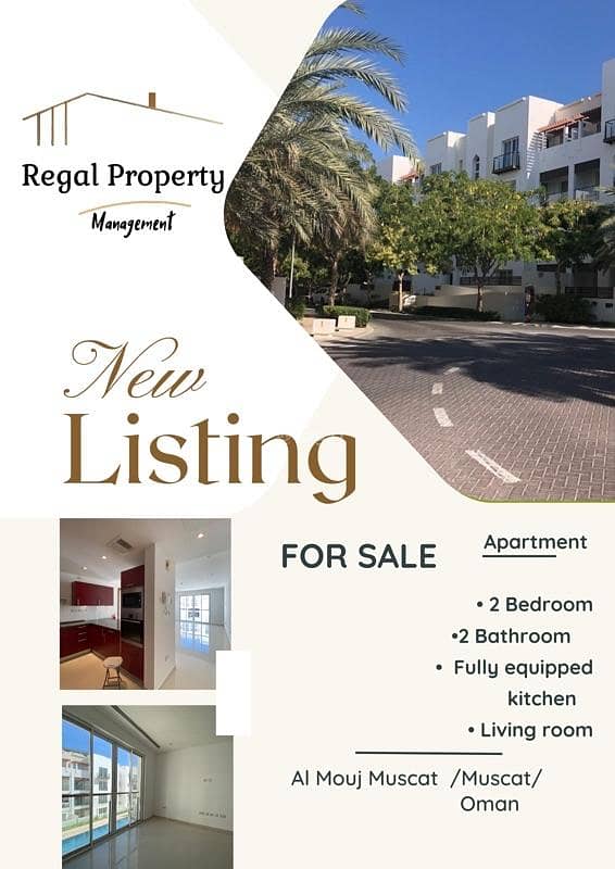 2 Bedroom Apartment For Sale The Wave (Almouj) Muscat