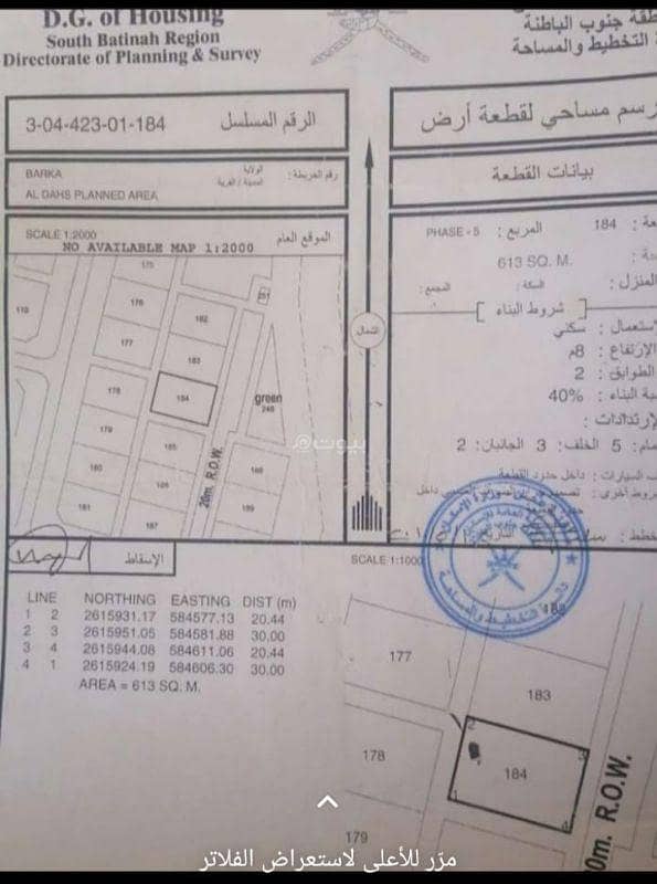 Residential Land For Sale in Barka, Al Batinah