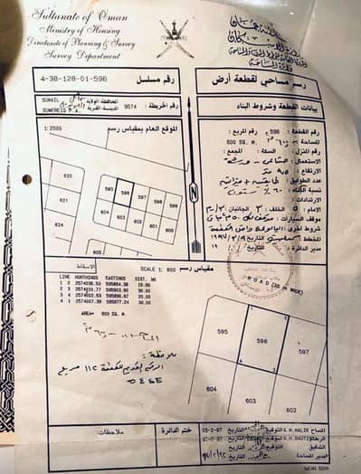 ارض سكنية  للبيع في سمائل، الداخلية - أرض سكنية للبيع في سمائل، الداخلية