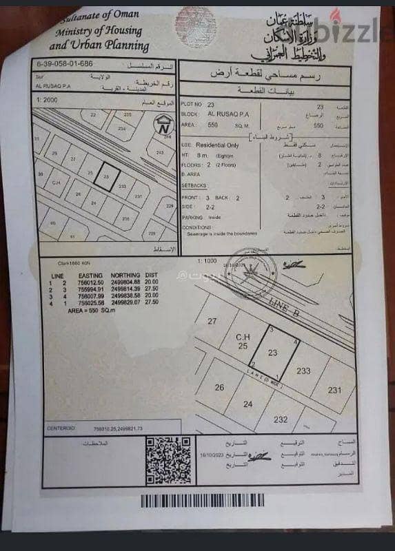 Residential Land For Sale in Sur, Al Sharqiya