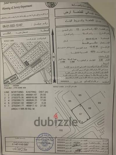 ارض سكنية  للبيع في صحار، الباطنة - أرض سكنية للبيع في صحار، الباطنة