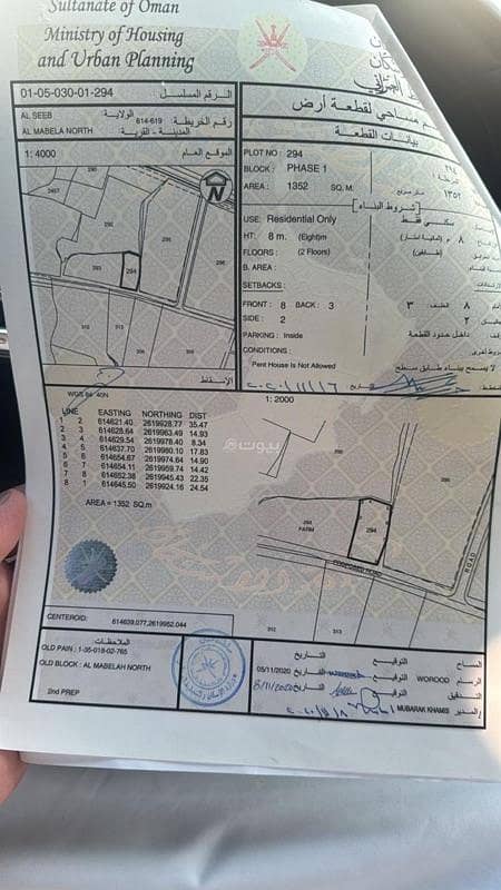 Residential Land For Sale in Al Maabilah, Muscat