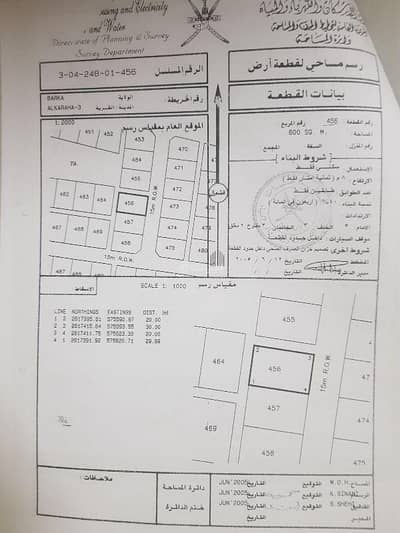 ارض سكنية  للبيع في بركاء، الباطنة - أرض سكنية للبيع في بركة، الباطنة
