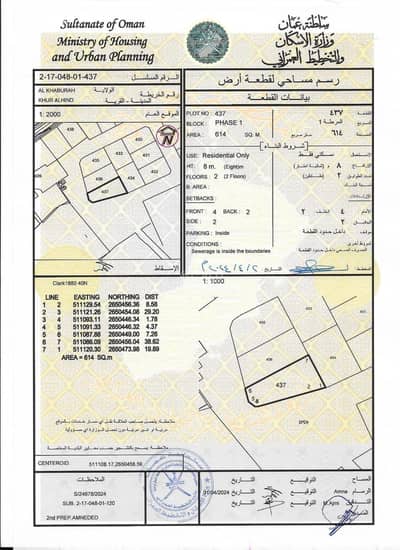 ارض سكنية  للبيع في الخابورة، الباطنة - أرض سكنية للبيع في الخابورة، الباطنة