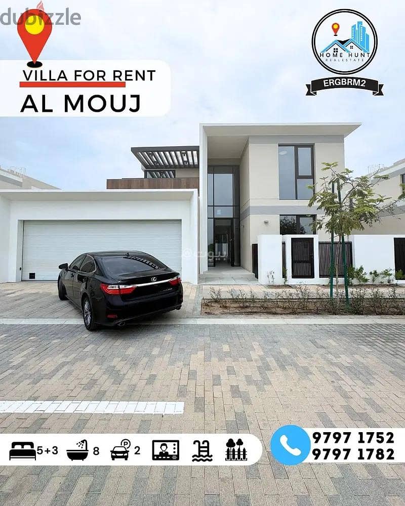 8 Bedrooms Villa For Rent The Wave (Almouj) Muscat