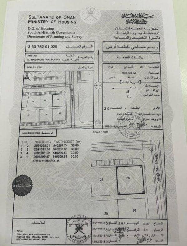 أرض سكنية للإيجار في الرستاق، الباطنة أرض سكنية للإيجار في الرستاق، الباطنة