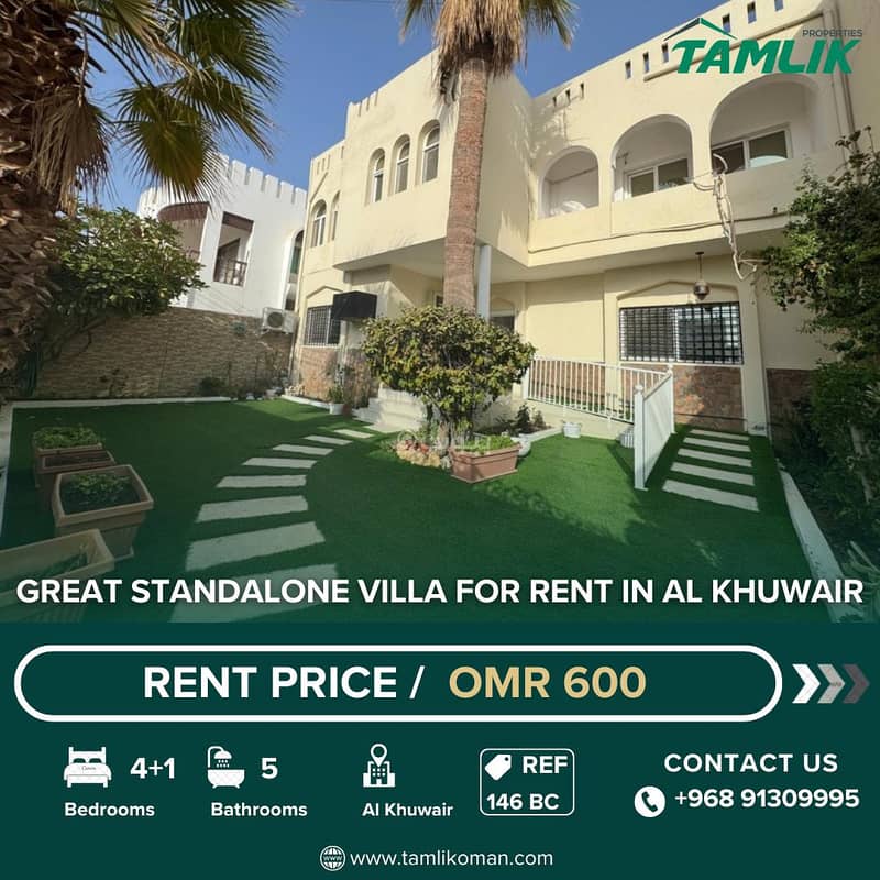 4 Bedroom Villa For Rent Al Khuwair, Muscat