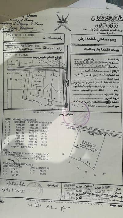 ارض سكنية  للبيع في بركاء، الباطنة - أرض سكنية للبيع في بركاء، الباطنة