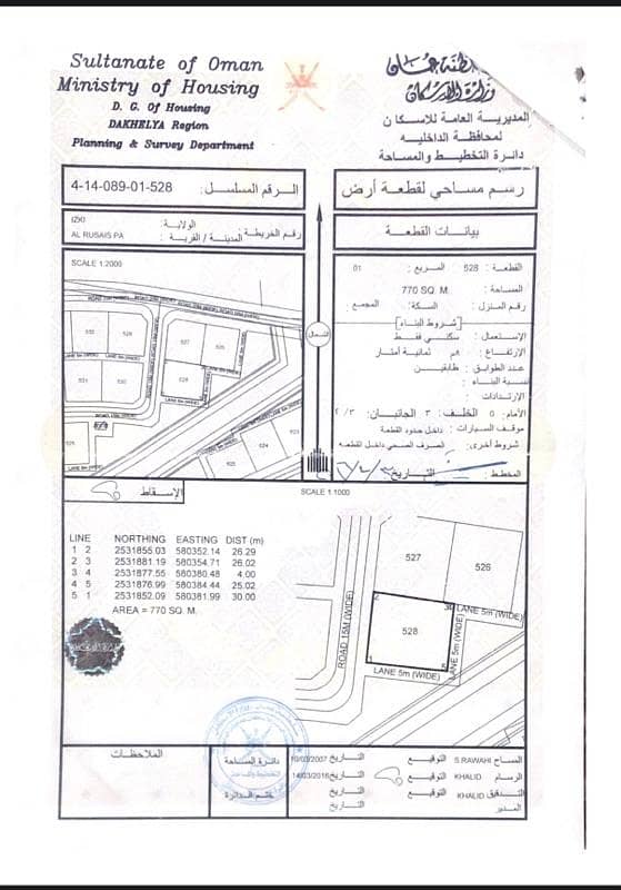 أرض سكنية للبيع في إزكي، الداخلية