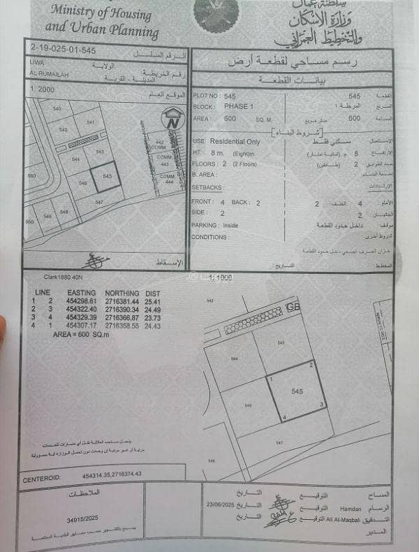 أرض سكنية للبيع في ليوا، الباطنة أرض سكنية للبيع في ليوا، الباطنة