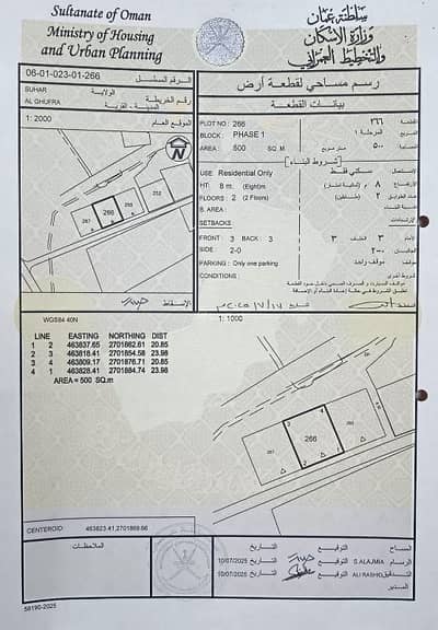 Residential Land for Sale in Sohar, Al Batinah - Residential Land For Sale in Sohar, Al Batinah
