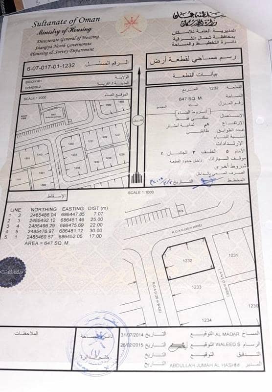 أرض سكنية للبيع في بديّة، الشرقية أرض سكنية للبيع في بديّة، الشرقية
