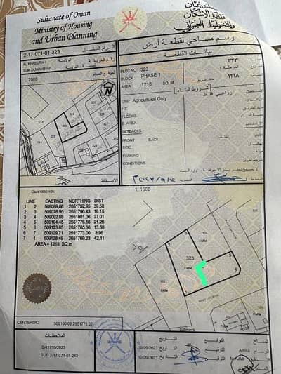 Residential Land for Sale in Al Khaboura, Al Batinah - Residential Land For Sale in Al Khaboura, Al Batinah