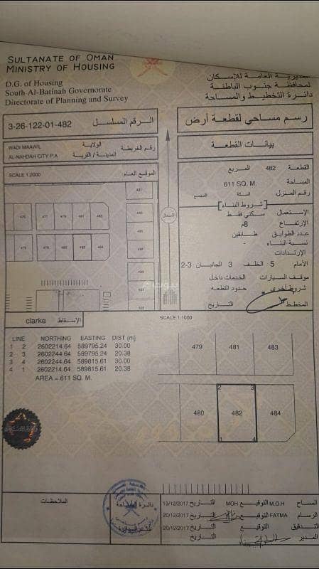 أرض سكنية للبيع في وادي المعاول، الباطنة أرض سكنية للبيع في وادي المعاول، الباطنة