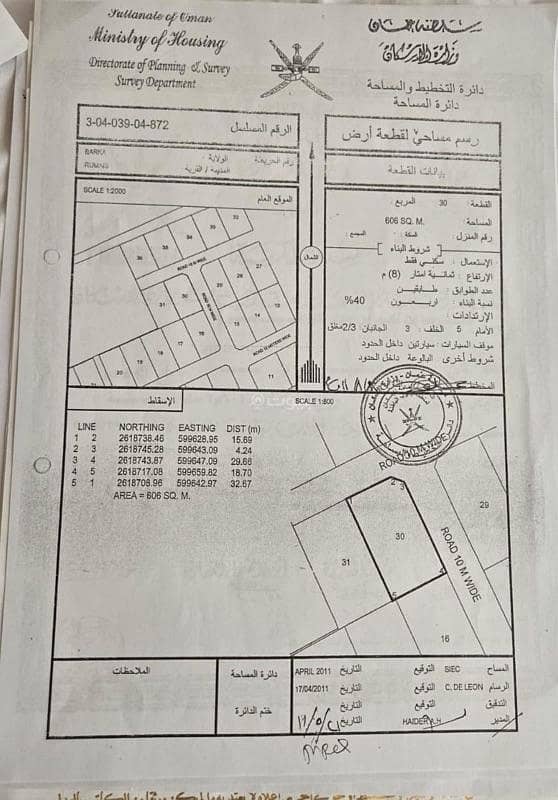 أرض سكنية للبيع في بركاء، الباطنة أرض سكنية للبيع في بركاء، الباطنة