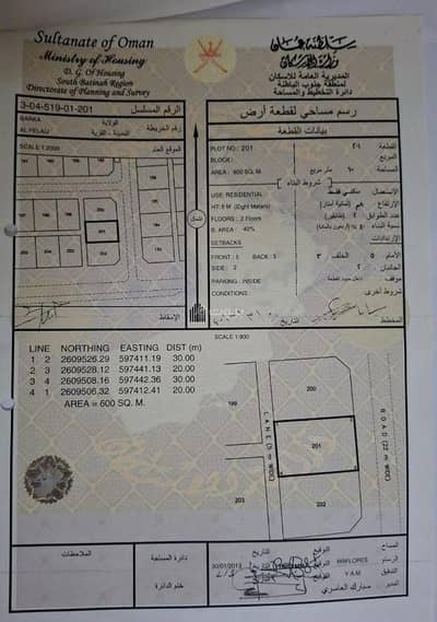 Residential Land for Sale in Barka, Al Batinah - Residential Land For Sale in Barka, Al Batinah