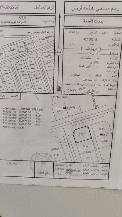 Residential Land for Sale in Hamra, Al Dakhiliya - Residential Land For Sale in Hamra, Al Dakhiliya