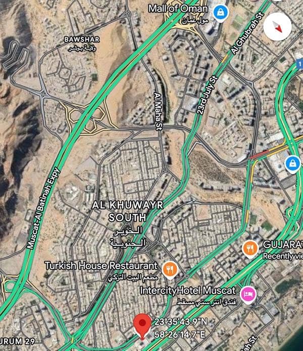 Residential Land For Sale in Al Khuwair, Muscat