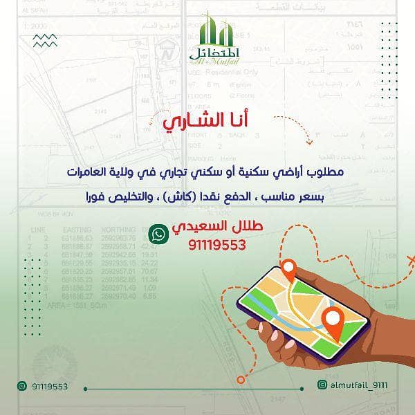 أرض سكنية للبيع في الأمارات، مسقط