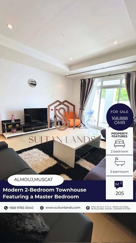 2 Bedroom Villa For Sale in The Wave (Almouj), Muscat 2 Bedroom Villa For Sale in The Wave (Almouj), Muscat