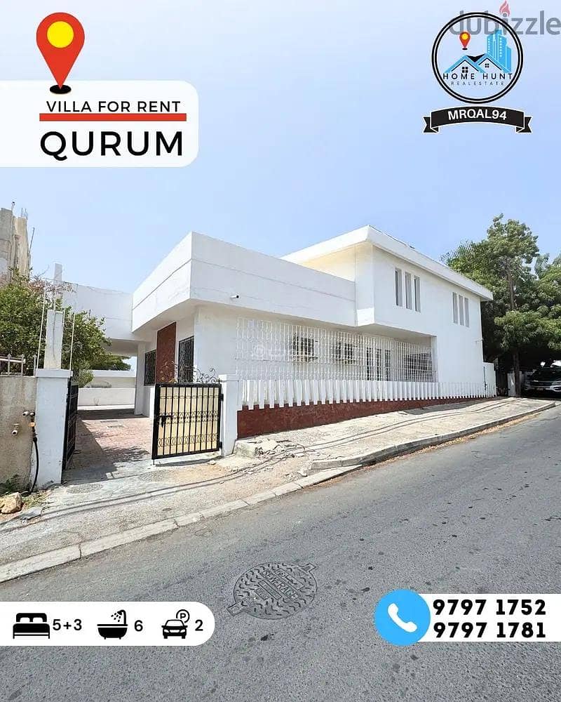 8 Bedrooms Villa For Rent Qurum Muscat