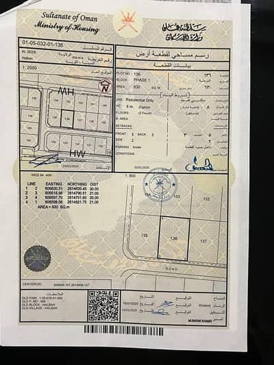 Residential Land for Sale in Al Maabilah, Muscat - Residential Land For Sale in Al Maabilah, Muscat