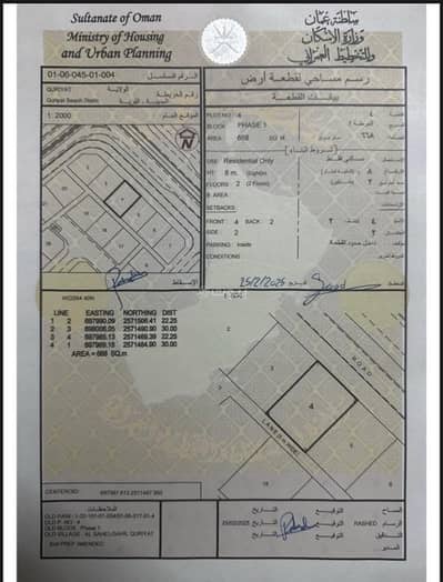 Residential Land for Rent in Qurayyat, Muscat - Residential Land For Rent in Qurayyat, Muscat
