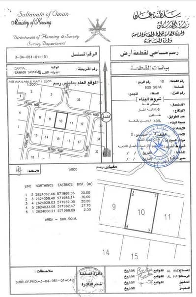 Residential Land for Sale in Barka, Al Batinah - Residential Land For Sale in Barka, Al Batinah