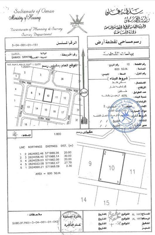 Residential Land For Sale in Barka, Al Batinah