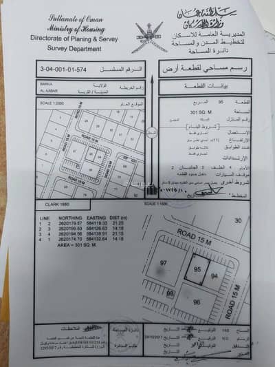 Residential Land for Sale in Barka, Al Batinah - Residential Land For Sale in Barka, Al Batinah