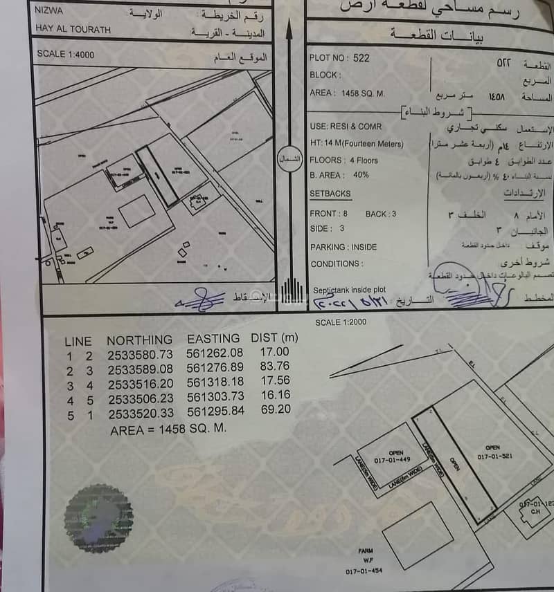أرض سكنية للبيع في نيزوى، الداخلية أرض سكنية للبيع في نيزوى، الداخلية