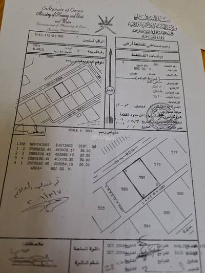 ارض سكنية  للبيع في عبري، الظاهرة - أرض سكنية للبيع في إبراء، الظاهرة