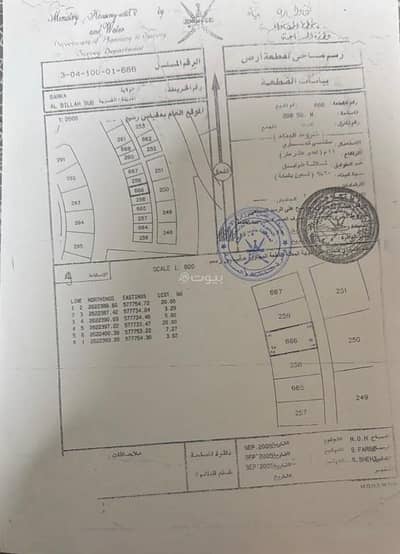 ارض سكنية  للبيع في بركاء، الباطنة - أرض سكنية للبيع في البارك، الباطنة